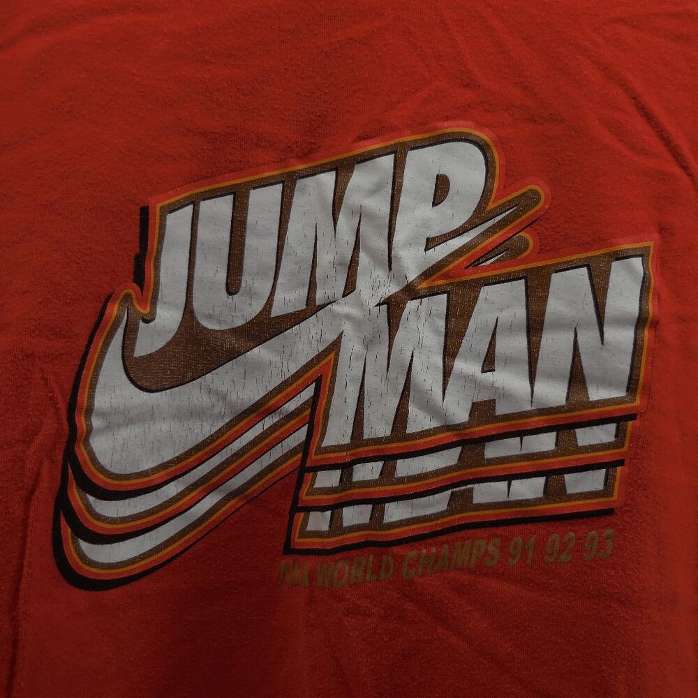 Nike Air Jordan Jump Man NBA World Champs 91 92 93 T-Shirt 3 Swoosh Logo XL‎